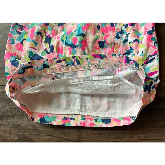 Lilly Pulitzer Cabrey Tropical Pina Colada Club Pink Tassels Shift Dress Sz 0 - Picture 6 of 12